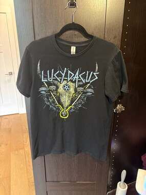 Lucy Dacus Metal Logo Graphic T-Shirt Size M